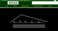 Desktop Screenshot of apcha.org
